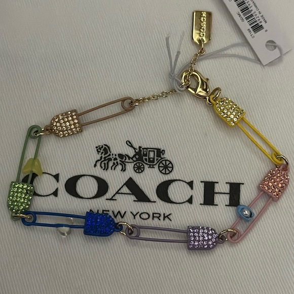 Coach safety pin bracelet. - Picture 1 of 5